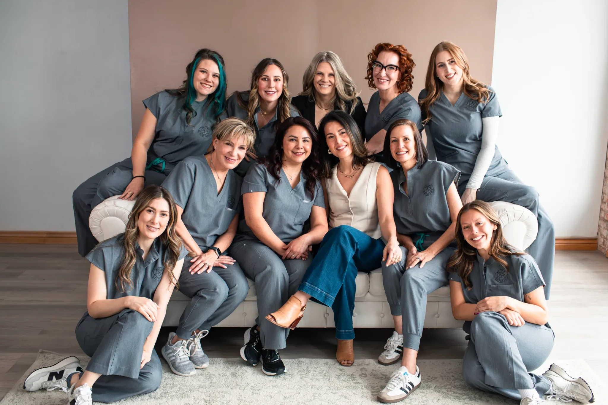 Team of professionals at a Colorado Springs medical aesthetics clinic.