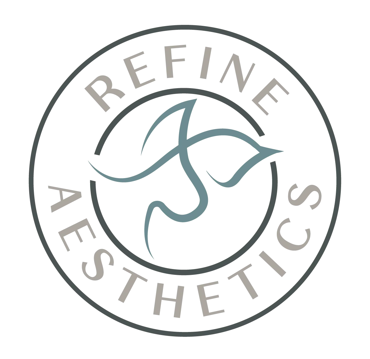 Refine Aesthetics logo for a Colorado Springs medical aesthetics clinic.